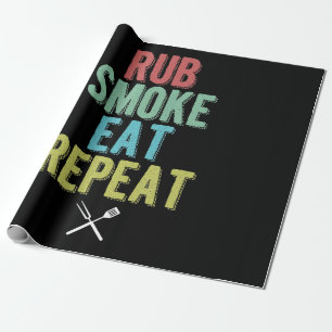 Barbecue BBQ Grill Master Grilling Meat Smoker Wrapping Paper