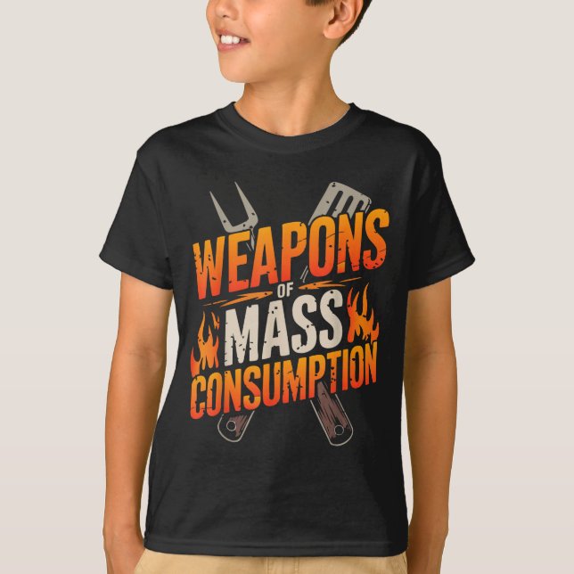 Barbecue bbq joke grill pit master chef smoker dad T-Shirt (Front)