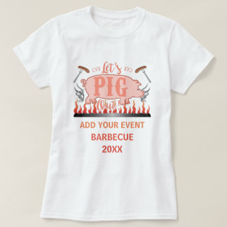 Barbecue BBQ Pig Funny Grill Contest Personalized T-Shirt