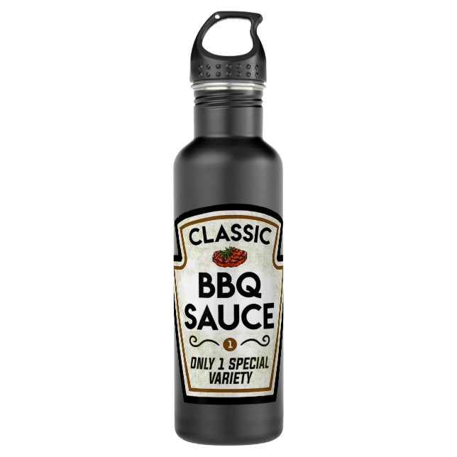 Barbecue BBQ Sauce Bottle Label Halloween Matching (Front)