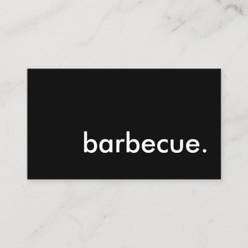barbecue. business card template