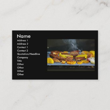 Barbecue Business Card by MarianaEwa at Zazzle
