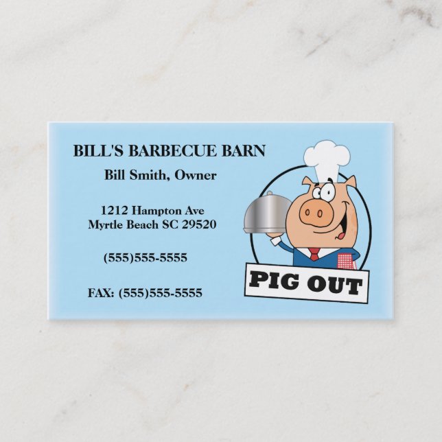 Barbecue Business Card (Front)