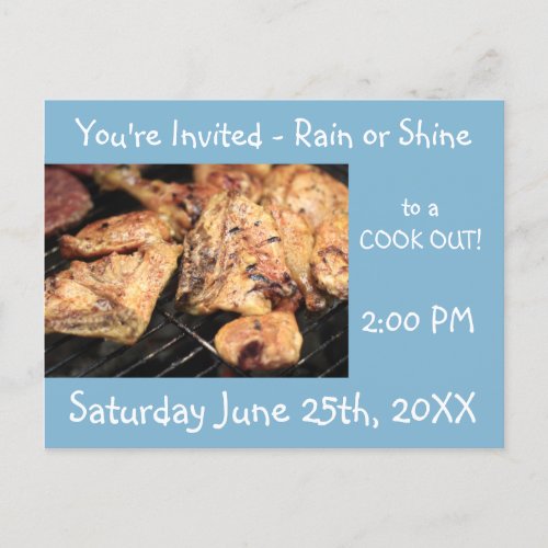 Barbecue Cook Out Postcard