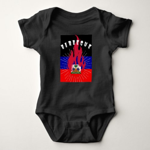 Barbecue Flame Baby Bodysuit