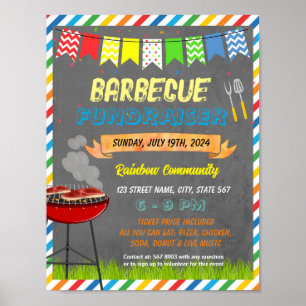 Barbecue Fundraiser Template Poster
