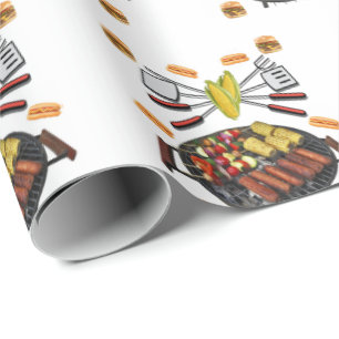 Barbecue Gift Wrapping Paper