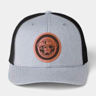 Barbecue Grill Master Leather Patch Hat