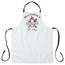 Barbecue & Grill Personalized Men's Apron