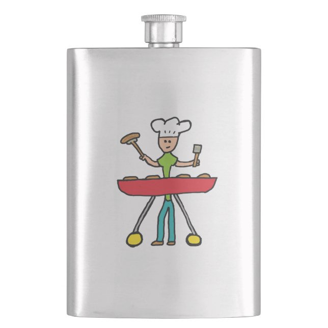 Barbecue Grillmaster BBQ Flask (Front)