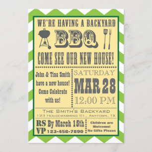 Barbecue Housewarming Invitation