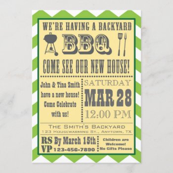 Barbecue Housewarming Invitation by aaronsgraphics at Zazzle