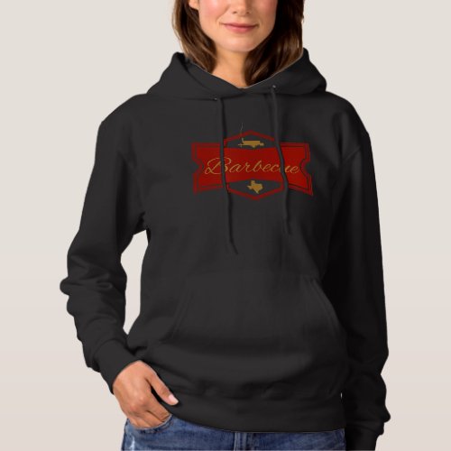 Barbecue Logo Withmoker Andtate Ofexas BBQ Hoodie