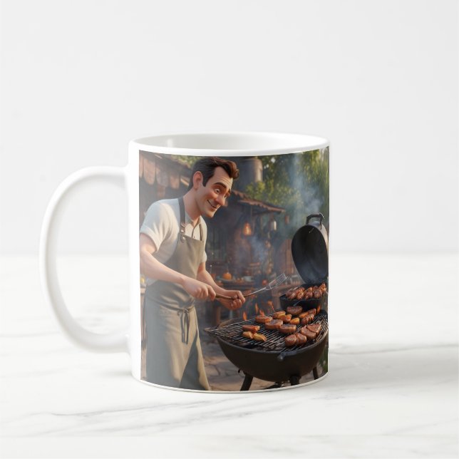 Barbecue Man Mug (Left)