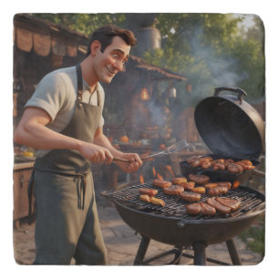 Barbecue Man Trivet