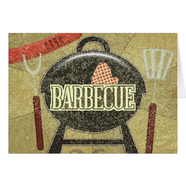 Barbecue Menu Cards (Front Horizontal)