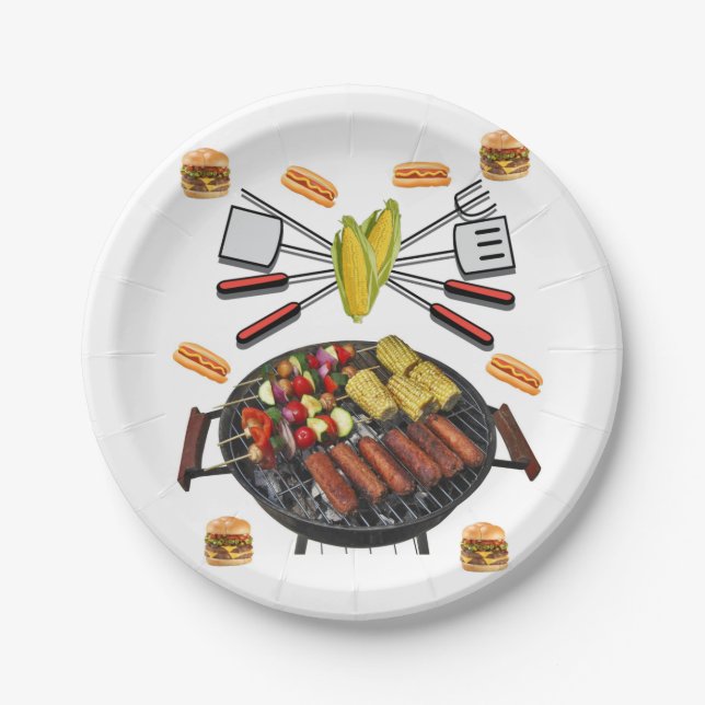Barbecue Paper Plates (Front)