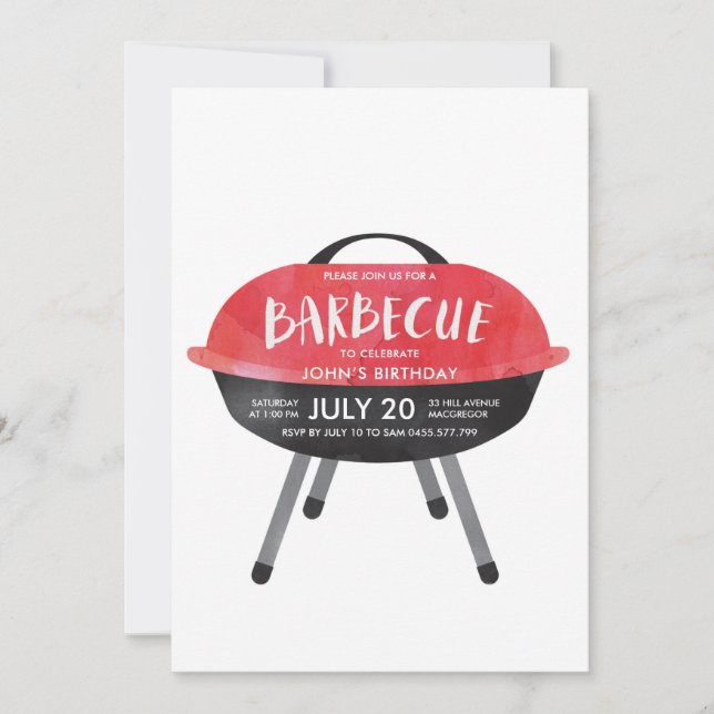 Barbecue Party Invitation (Front)