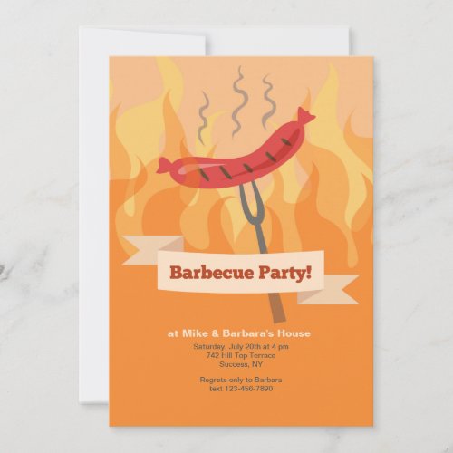 Barbecue Party Invitation