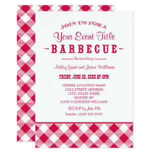 bbq party invitations zazzle
