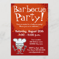 Barbecue party invitations | BBQ invites