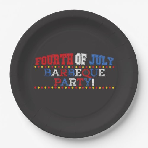 Barbecue Party July 4th Party Paper Plates