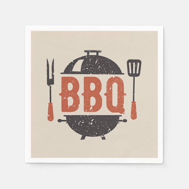 Barbecue Party Napkins (Front)