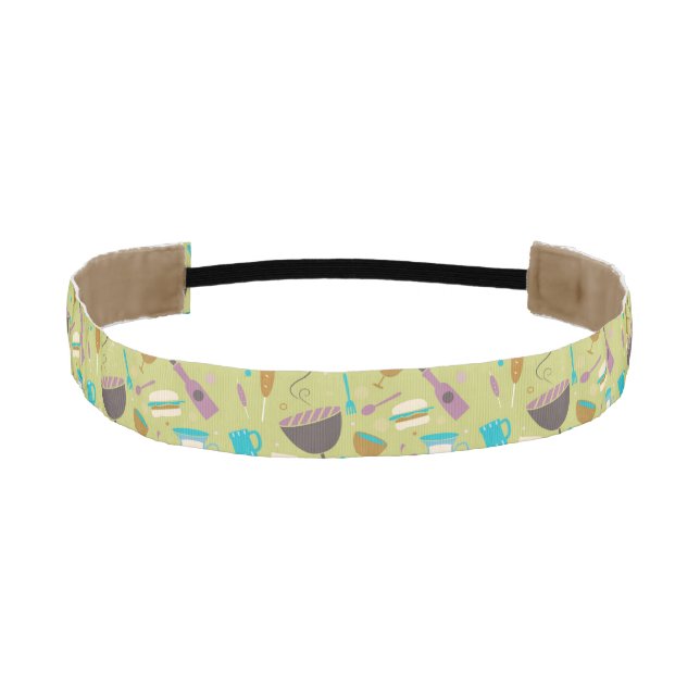 Barbecue Pattern Athletic Headband (Front)