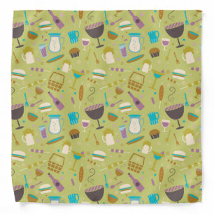 Barbecue Pattern Bandana