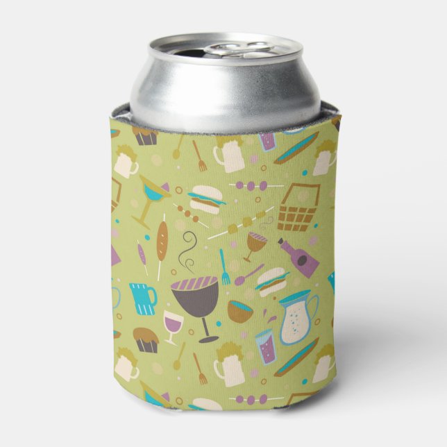 Barbecue Pattern Can Cooler (Can Front)