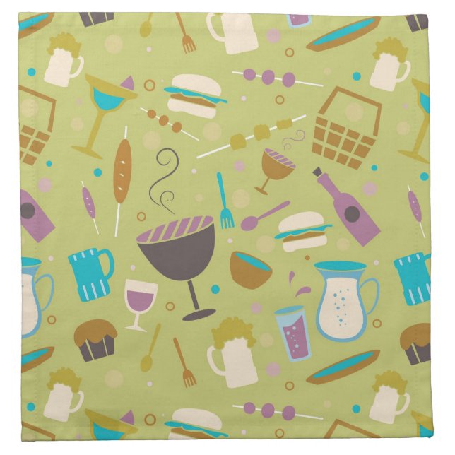 Barbecue Pattern Napkin (Front)