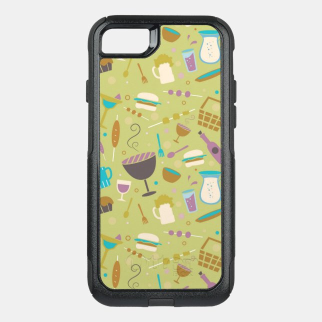 Barbecue Pattern Otterbox iPhone Case (Back)