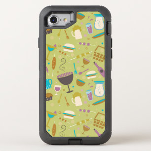 Barbecue Pattern OtterBox Defender iPhone SE/8/7 Case