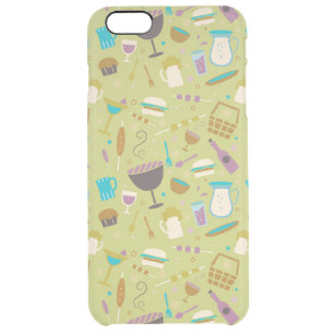 Barbecue Pattern Clear iPhone 6 Plus Case