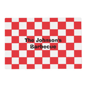"Barbecue" Personalized Vinyl Placemat
