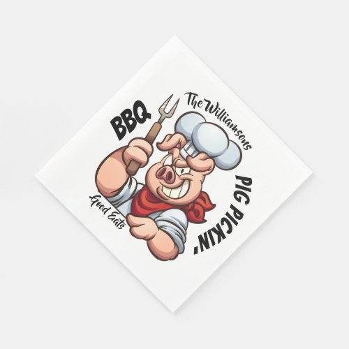 Barbecue Pig Pickin Napkin