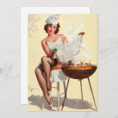Barbecue Pin-Up Girl (Front/Back)