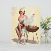 Barbecue Pin-Up Girl (Standing Front)