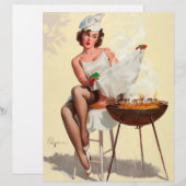 Barbecue Pin-Up Girl (Front/Back)