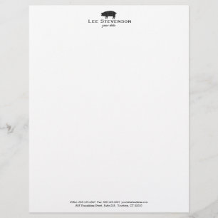 Barbecue Pork Pig Letterhead
