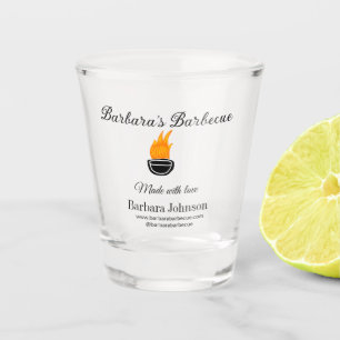 Barbecue restaurant kitchen social media website n shot glass