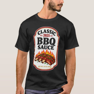 Barbecue Sauce Halloween Family Design T-Shirt