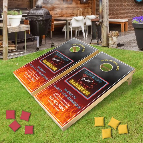 Barbecue Slow and Low Cornhole Set