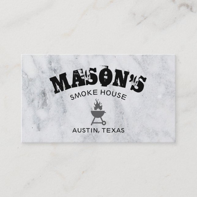 Barbecue Smoke House Business Card (Front)