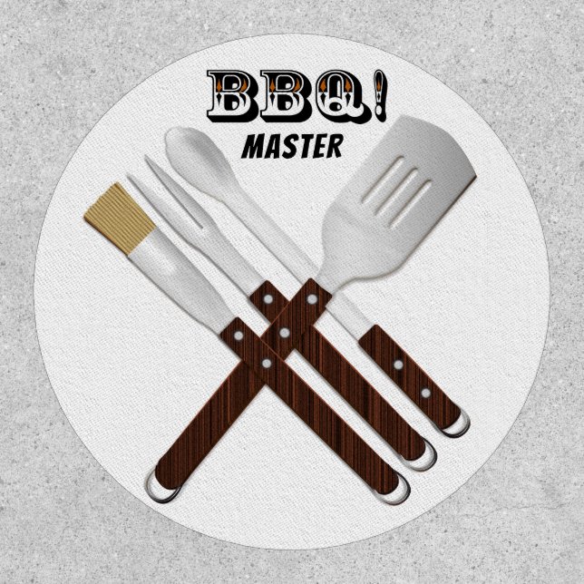 Barbecue Utensils Grilling Patch (Front)