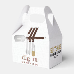 Barbecue Wedding Anniversary Favor Boxes
