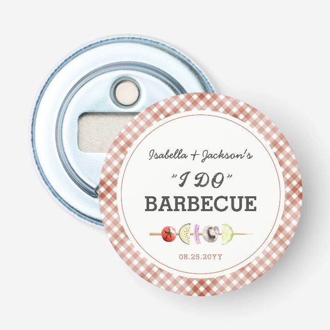 Barbecue Wedding Shower Bottle Opener (Front)