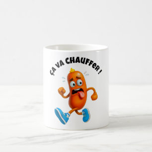 Barbecue with sausage: It'll heat up! Coffee Mug