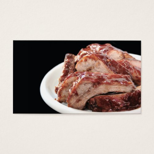 barbecued baby backribs business card