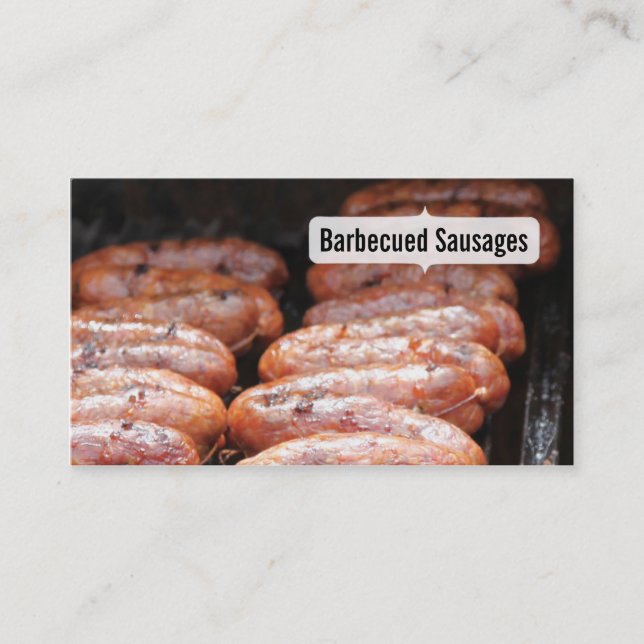 Barbecued Sausages/grill/bbq Business Card (Front)